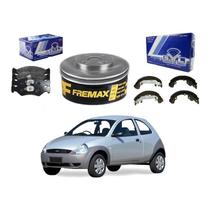Kit Sapata Disco Pastilha Ka 1.0 2000 A 2006