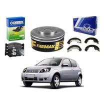 Kit Sapata Disco Pastilha Ka 1.0 2007 A 2009