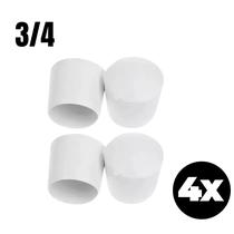 Kit sapatas de Borracha 3/4 para 1 cadeira Forsan Branca 4pç