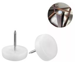 Kit Sapatas Prego Pés De Móveis Deslizante Branco 70 Unidades Pronta Entrega