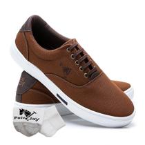 Kit Sapatênis Casual Amarração com Meia Masculino Confort