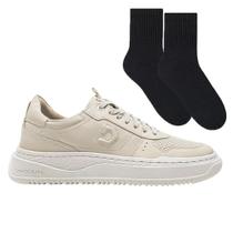 Kit Sapatênis Democrata Denim Block Masculino + Meia
