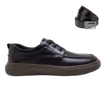 Kit Sapatênis Democrata Denim Clash Masculino + Cinto