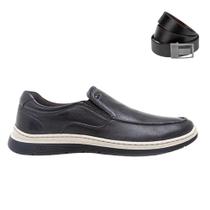 Kit Sapatênis Democrata Easy Leave Masculino + Cinto
