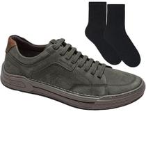 Kit Sapatênis Democrata Volt Masculino + Par De Meia