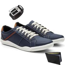 Kit Sapatênis Masculino + Carteira + Cinto Casual Básico Kit Sapatênis Masculino + Carteira + Cinto Casual Básico