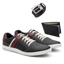 Kit Sapatênis Masculino + Carteira + Cinto Casual Dia a Dia Kit Sapatênis Masculino + Carteira + Cinto Casual Dia a Dia