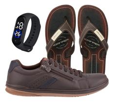 Kit Sapatenis Masculino Tenis Casual Adulto Macio + Brindes Kit Sapatenis Masculino Tenis Casual Adulto Macio + Brindes