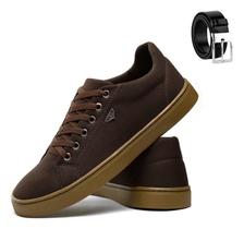 Kit Sapatenis Masculino Tênis Confort + Cinto Social Promoçã