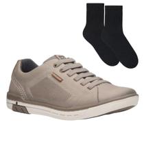 Kit Sapatênis Pegada Basic Masculino + Par de Meia
