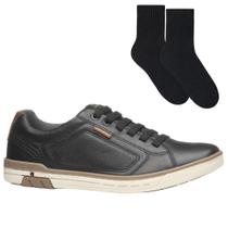 Kit Sapatênis Pegada Basic Masculino + Par De Meia