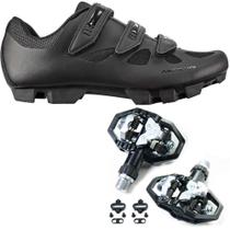 Kit Sapatilha Absolute Nero + Pedal 9/16 Clip Wellgo MTB Kit Sapatilha Absolute Nero + Pedal 9/16 Clip Wellgo MTB