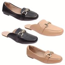 Kit Sapatilha Feminina Mocassim Mule Atacado Variado Confort