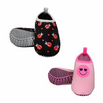 Kit Sapatilha Infantil Antiderrapante Magicc Kids S108 S100 Kit Sapatilha Infantil Antiderrapante Magicc Kids S108 S100