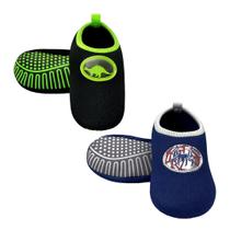 Kit Sapatilha Infantil Antiderrapante Magicc Kids S113 S114 Kit Sapatilha Infantil Antiderrapante Magicc Kids S113 S114
