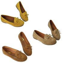 Kit Sapatilha Mocassim Costurado A Mão 3 Pares Moda Pé 1