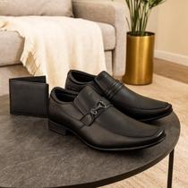Kit Sapato Couro Masculino de Luxo Calce Fácil + Carteira Kit Sapato Couro Masculino de Luxo Calce Fácil + Carteira