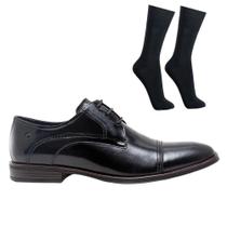 Kit Sapato Democrata Clooney Masculino + Par de Meia