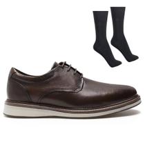 Kit Sapato Democrata Metropolitan James Masculino + Par de Meia Kit Sapato Democrata Metropolitan James Masculino + Par de Meia