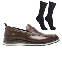 Kit Sapato Democrata Type Masculino + Par de Meia