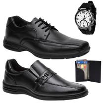 Kit Sapato Derby Masculino Couro Legítimo Confortável Ortopédico Pronta Entrega Kit Sapato Derby Masculino Couro Legítimo Confortável Ortopédico Pronta Entrega