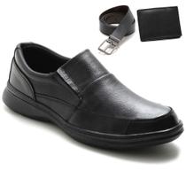 Kit Sapato Masculino Antistress + Carteira + Cinto