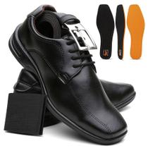 Kit Sapato Masculino Confort Plus Leve E Macio + Cinto e Carteira