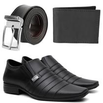 Kit Sapato Masculino Social +Carteira +Cinto Oferta Kit Sapato Masculino Social +Carteira +Cinto Oferta