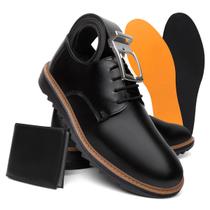 Kit Sapato Oxford Masculino Loafer Tratorado Com Carteira E Cinto
