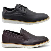 Kit Sapato Oxford Masculino + Mocassim Casual Confortável Kit Sapato Oxford Masculino + Mocassim Casual Confortável