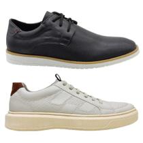 Kit Sapato Oxford Masculino + Sapatênis Casual Confortável