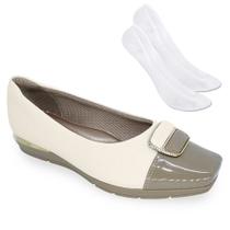 Kit Sapato Piccadilly Fernanda Anabela Feminino + Par de Meia