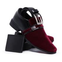 Kit Sapato Social + Carteira e Cinto para Estilo e Conforto