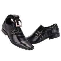 Kit Sapato Social com Cinto em Couro Leoppé Masculino