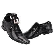 Kit Sapato Social com Cinto em Couro Leoppé Masculino
