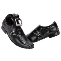 Kit Sapato Social Couro e Cinto Leoppé Masculino