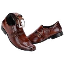 Kit Sapato Social e Cinto Couro Leoppé Masculino