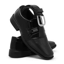 Kit Sapato Social Infantil + Cinto de Menino Verniz Brilhoso Schiareli - 448 Kit Sapato Social Infantil + Cinto de Menino Verniz Brilhoso Schiareli - 448