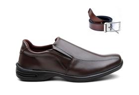 Kit Sapato Social Masculino Adulto Preto Brilho + Cinto Kit Sapato Social Masculino Adulto Preto Brilho + Cinto