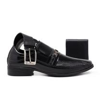 Kit Sapato Social Masculino Cinto e Carteira Macio Leve Kit Sapato Social Masculino Cinto e Carteira Macio Leve