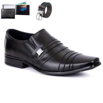 Kit Sapato Social Masculino Confortável Lançamento Acompanha Cinto e Carteira Kit Sapato Social Masculino Confortável Lançamento Acompanha Cinto e Carteira