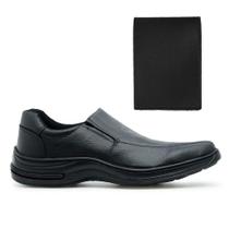Kit Sapato Social Masculino Couro Legitimo Ortopédico Macio Sola Costurada+Carteira 33/46 Kit Sapato Social Masculino Couro Legitimo Ortopédico Macio Sola Costurada+Carteira 33/46