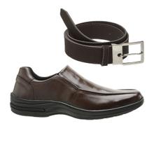 Kit Sapato Social Masculino Couro Legitimo Ortopédico Macio Sola Costurada+Cinto 33 ao 46 Kit Sapato Social Masculino Couro Legitimo Ortopédico Macio Sola Costurada+Cinto 33 ao 46