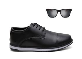 Kit Sapato Social Masculino De Amarrar Casual Oxford + Óculos Kit Sapato Social Masculino De Amarrar Casual Oxford + Óculos