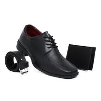 Kit Sapato Social Masculino De Amarrar Vegas Store