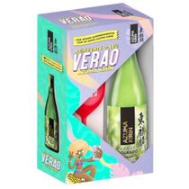 Kit Saquê Azuma Kirin Dourado e Taça - 740ml