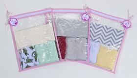Kit saquinho Maternidade 3 Trocas com Tagg cor de Rosa Plastificado com Ziper Kit saquinho Maternidade 3 Trocas com Tagg cor de Rosa Plastificado com Ziper