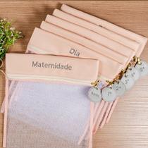 Kit Saquinho Maternidade Rosê 4 Peças