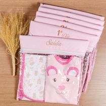 Kit Saquinho Maternidade Trançadinho- Luxo - 4 Peças - Menina-Menino