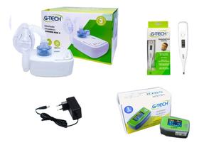 Kit Saúde Infantil Inalador + Oximetro Pediatrico + Termometro Axilar